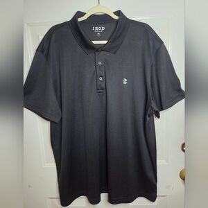 IZOD XXL Black Short Sleeve Polo EUC